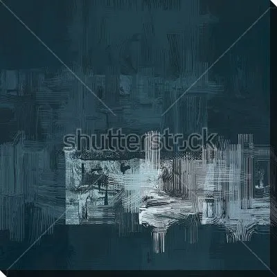 Постер Лунный свет на крестах кладбища - композиция в тёмных и светлых оттенках серого цвета