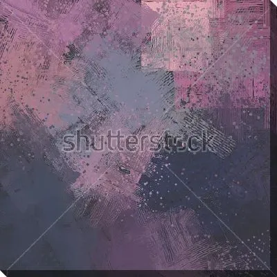 Картина маслом Композиция в приглушённых тёмных тонах с мелкими брызгами и тонкими линиями