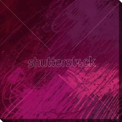 Картина маслом Композиция в оттенках фиолетового и пурпурного цвета с тонкими линиями и мелкими брызгами