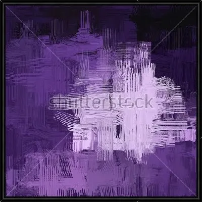 Монохромная композиция в оттенках сиреневого цвета с тонкими линиями