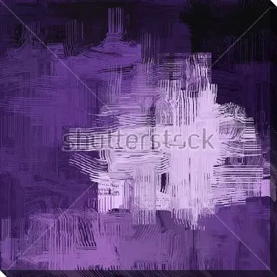 Монохромная композиция в оттенках сиреневого цвета с тонкими линиями