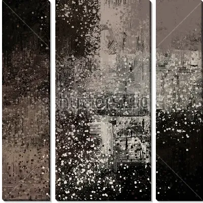 Мелкие брызги на контрастном чёрно-сером фоне