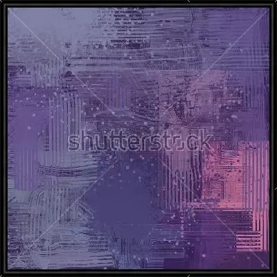 Картина Монохромная композиция с параллельными и перпендикулярными линиями в оттенках сиреневого и пурпурного цвета