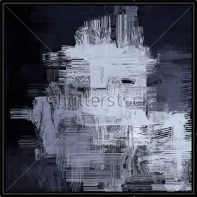 Картина Контрастное сочетание светло-серых линий на тёмном фоне