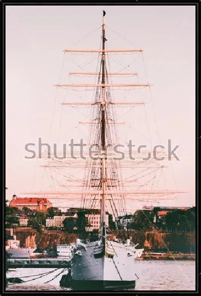 Картина Парусник в Стокгольме