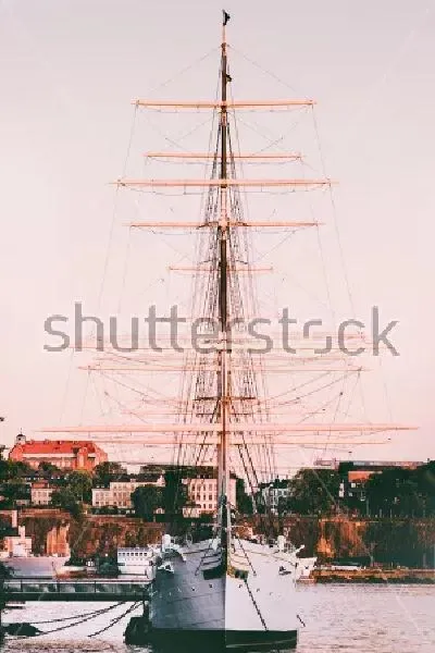 Плакат Парусник в Стокгольме