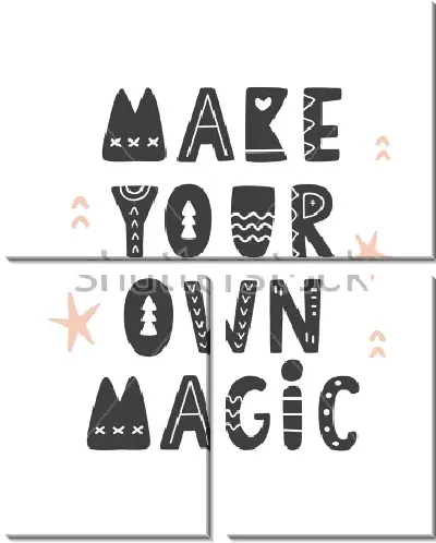 Модульная картина Сделайте свою собственную магию