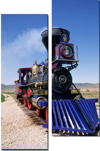 Модульная картина Паровоз №19