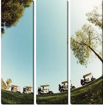 Модульная картина Гольф кары