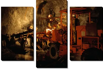 Модульная картина Бурильный аппарат