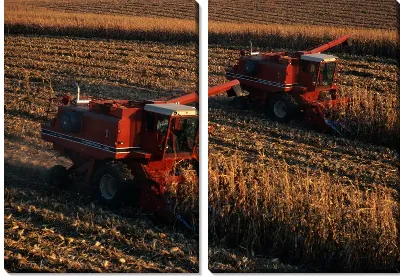 Модульная картина Комбайн №2