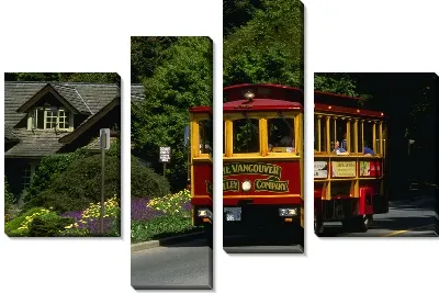 Модульная картина Автобус