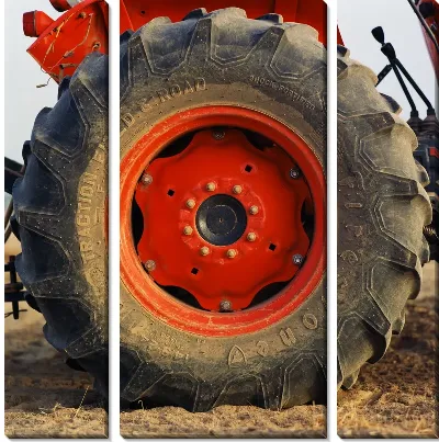 Модульная картина Трактор №2