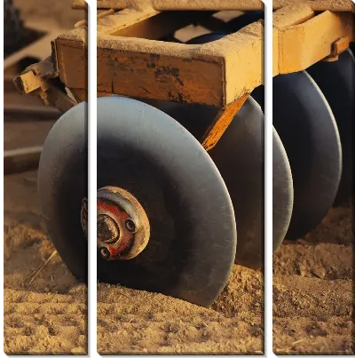 Модульная картина Сельскохозяйственная техника