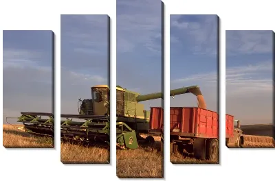 Модульная картина Комбайн №3
