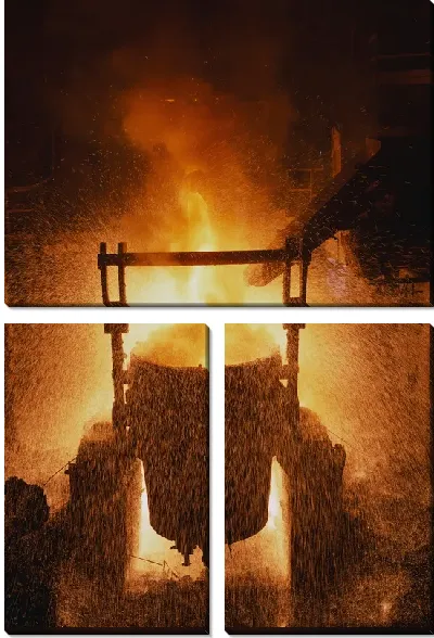 Модульная картина Завод