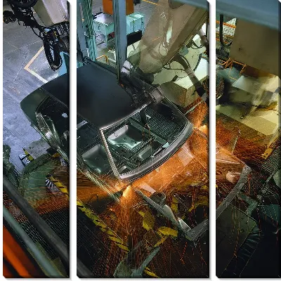 Модульная картина Автозавод №3