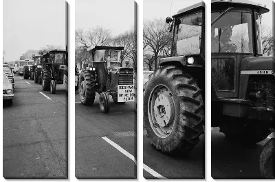 Модульная картина Трактор №7