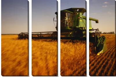 Модульная картина Комбайн №7
