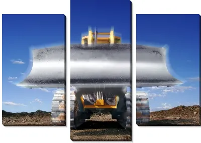 Модульная картина Бульдозер №2