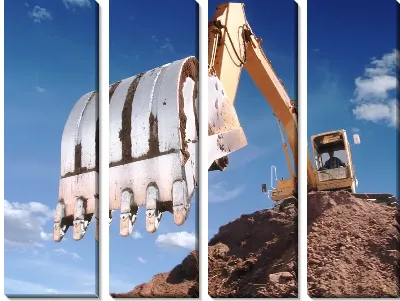 Модульная картина Экскаватор №2