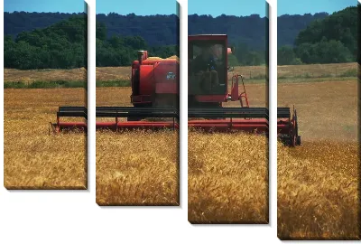 Модульная картина Комбайн №11