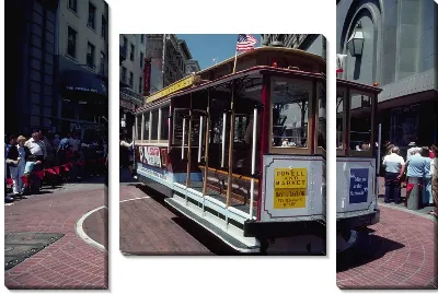 Модульная картина Трамвай №4