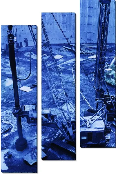 Модульная картина Кран