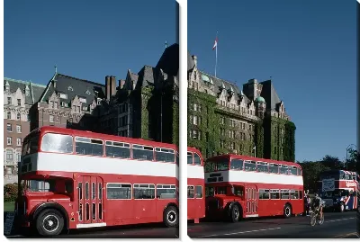 Модульная картина Автобус №15