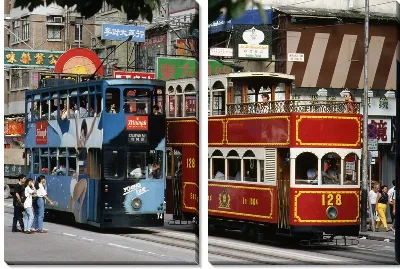 Модульная картина Трамвай №6