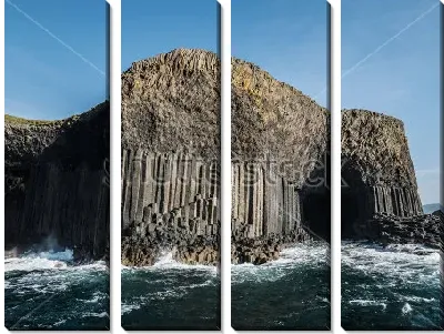 Модульная картина Величественный вход в Фингалову пещеру на острове Стаффа, Шотландия