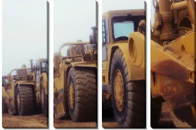 Модульная картина Бульдозер №4