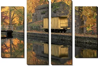 Модульная картина Вагон