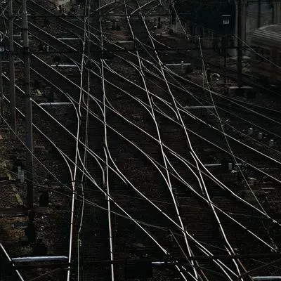 Плакат Железнодорожные пути