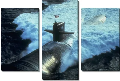 Модульная картина Подводная лодка №3