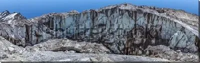 Постер Панорама ледника Гомукх - исток реки Ганг в Индии