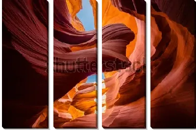 Модульная картина Фантастические формы скал песчаника в знаменитом Каньоне Антилопы (США, штат Аризона)