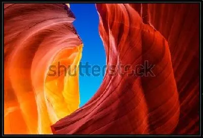 Картина Фантастические разноцветные формы скал Каньона Антилопы (США, штат Аризона)