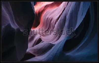 Картина Удивительные формы разноцветных скал Каньона Антилопы (США, штат Аризона)