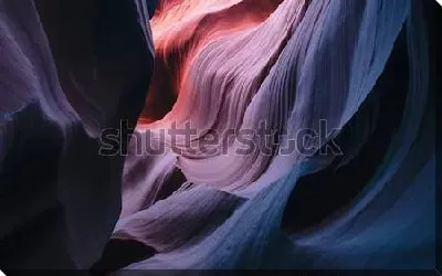 Постер Удивительные формы разноцветных скал Каньона Антилопы (США, штат Аризона)