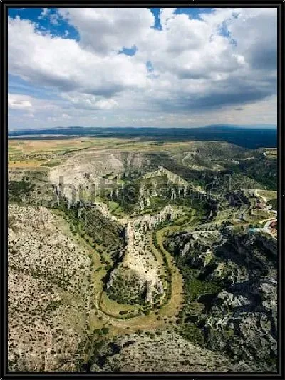 Картина Великолепная панорама Каньона Улубея с высоты птичьего полёта (Турция)