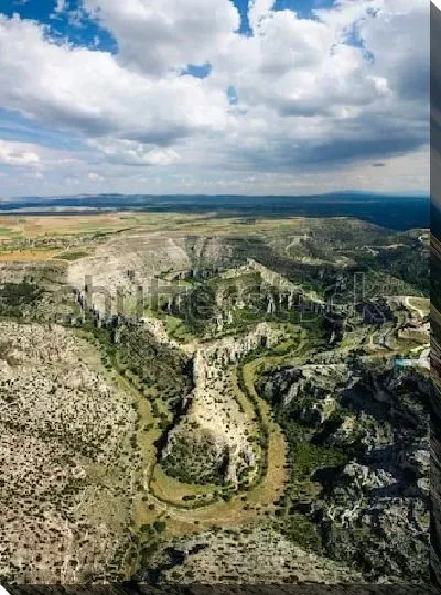 Постер Великолепная панорама Каньона Улубея с высоты птичьего полёта (Турция)