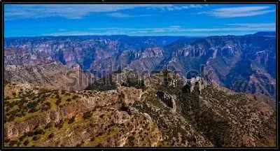 Картина Панорама Медного каньона в ясный день (Мексике, штат Чиуауа)
