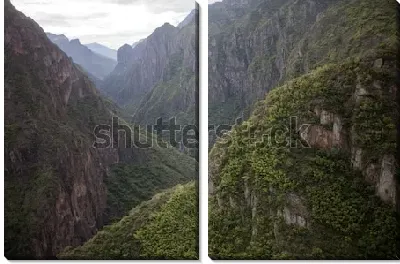 Величественные лесистые горы Медного Каньона (Мексика, штат Чиуауа)