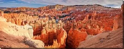 Постер Великолепная панорама Брайс-Каньона с высоты птичьего полёта (США, штат Юта)