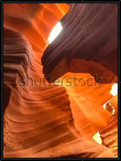 Картина Фантастические природные формы скал из песчаника в Каньоне Антилопы (США, штат Аризона) №8