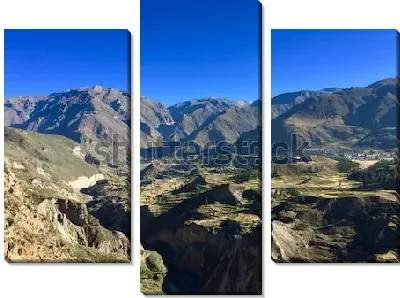 Модульная картина Панорама Каньона Колка, одного из глубочайших каньонов мира (Перу)