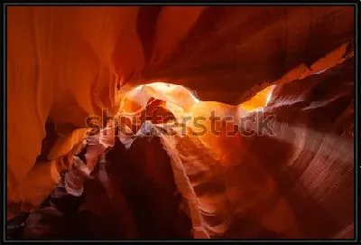 Картина Фантастические природные формы и цвет скал в Каньоне Антилопы (США, штат Аризона)