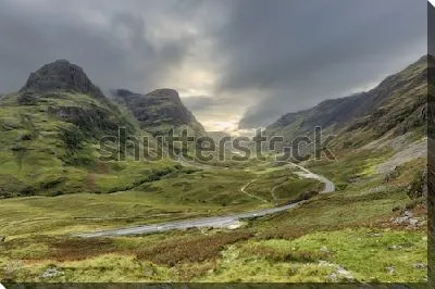 Картина маслом Суровая и прекрасная природа Шотландии