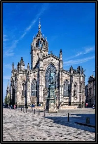 Картина Собор святого Джайлса в Эдинбурге (Шотландия)